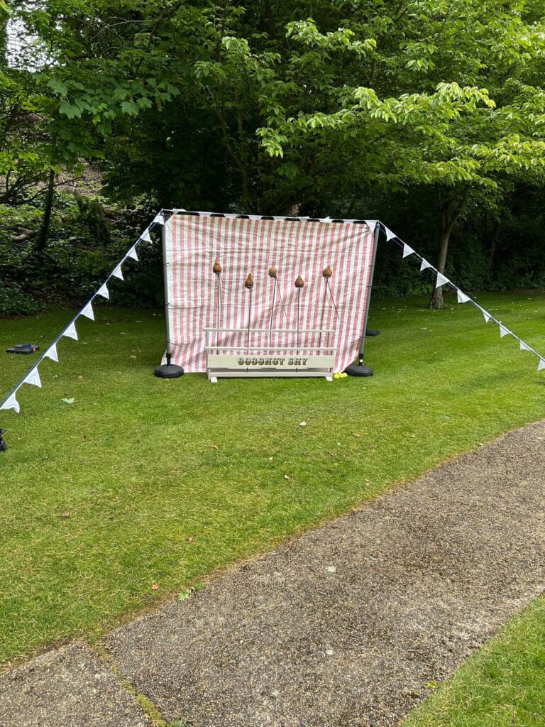 Traditional fairground games for a Surrey wedding
