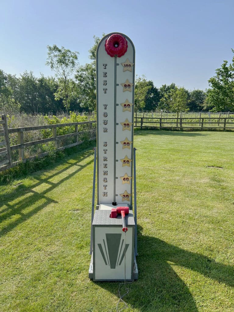 Test Your Strength High Striker available for Surrey weddings