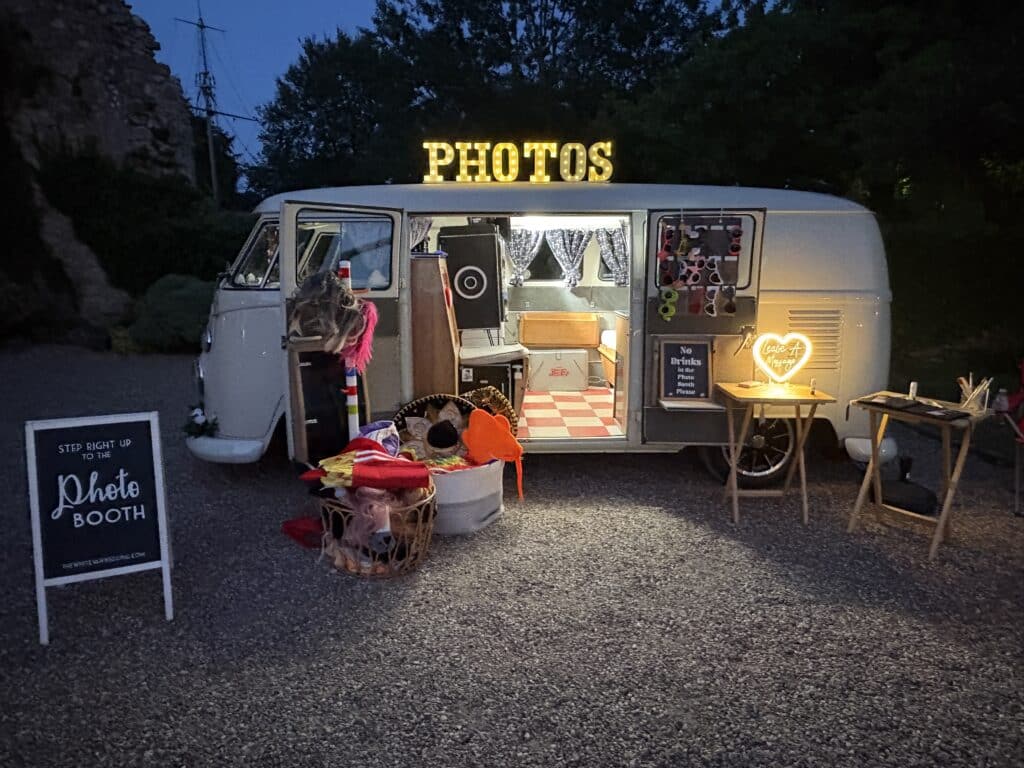 Vintage VW camper photo booth available for London events